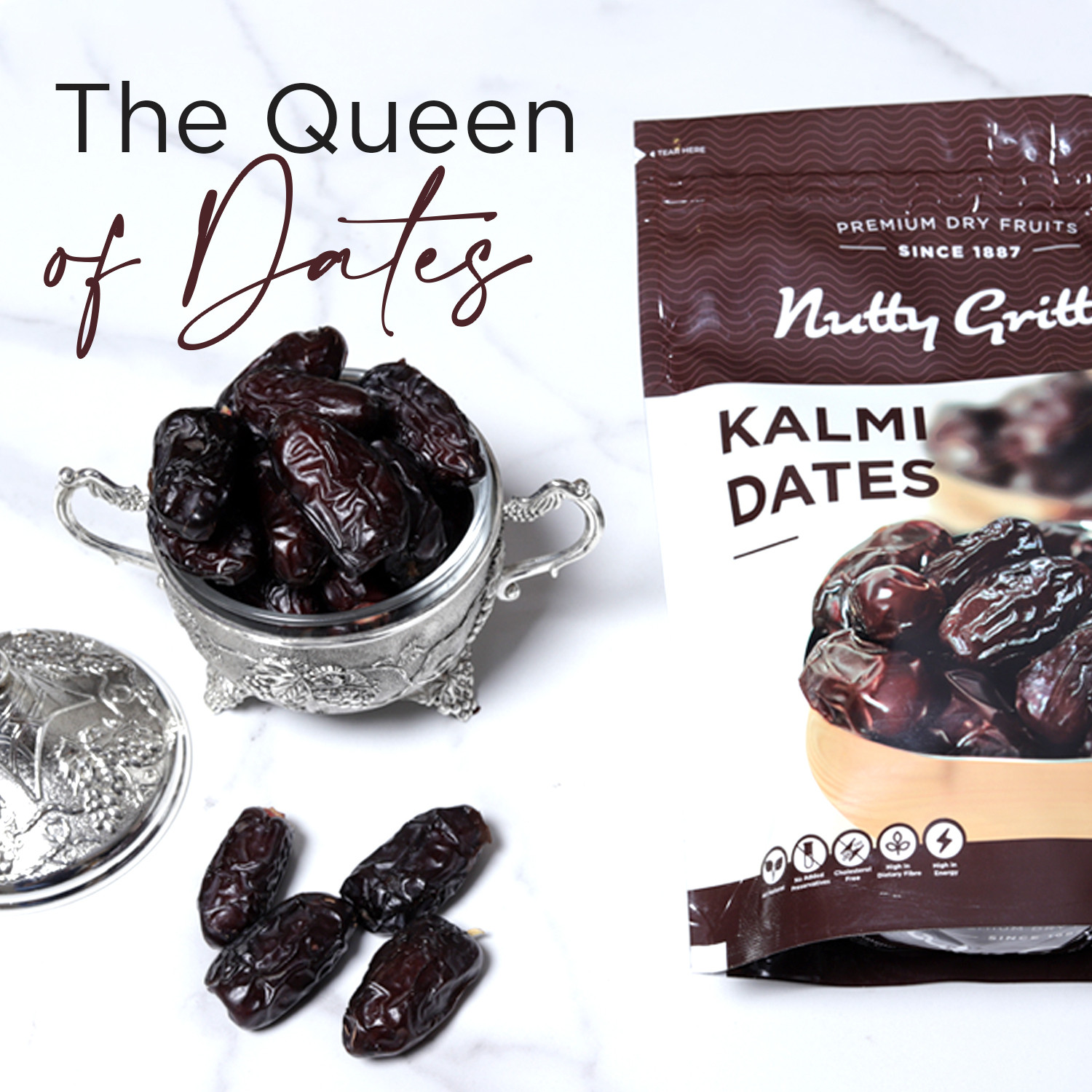 Image of Nutty Gritties Premium Kalmi Dry Dates (5 x 350 g)