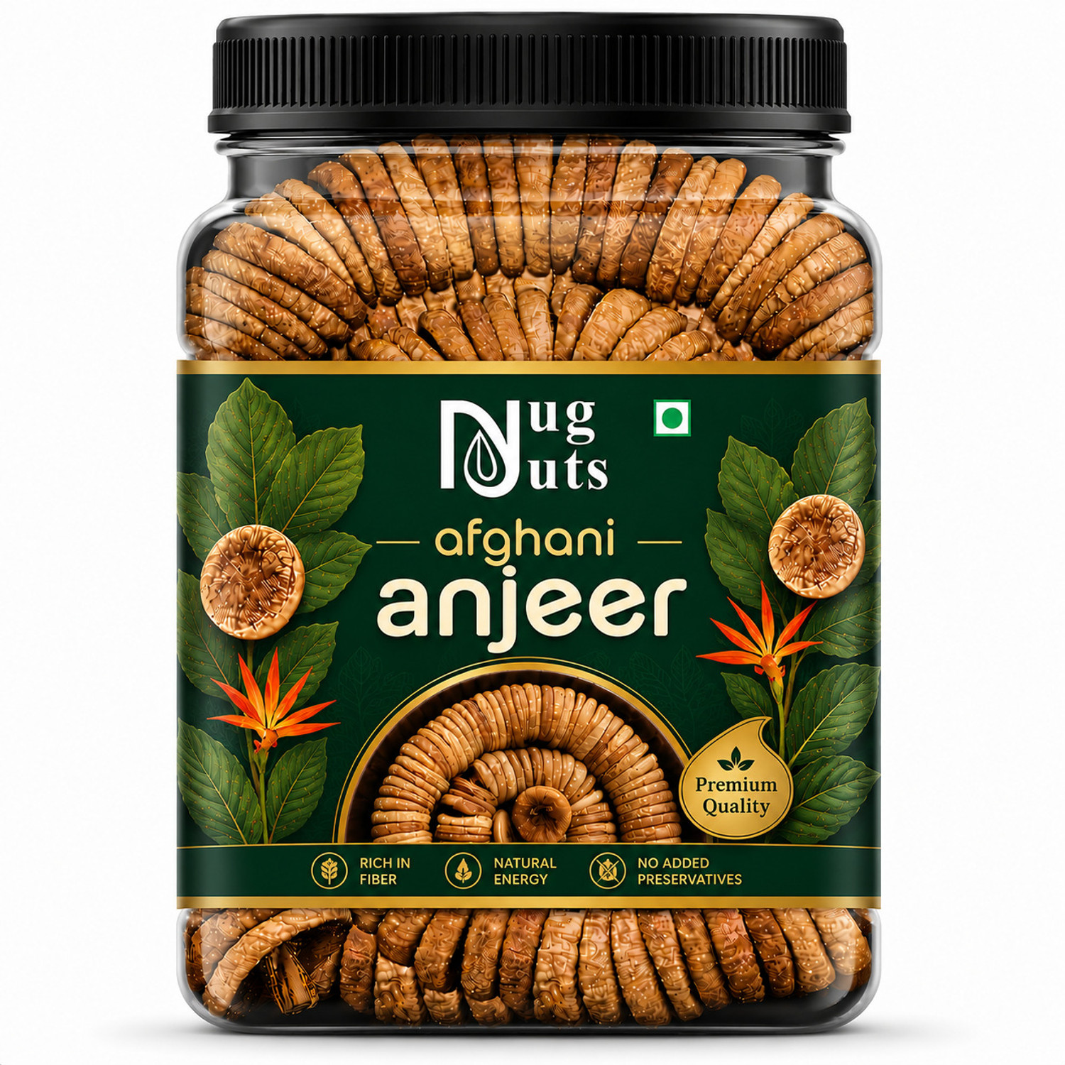 Image of Yajurveda Anjeer | Dry Figs ( Small | Soft ) Figs (1 x 250 g)