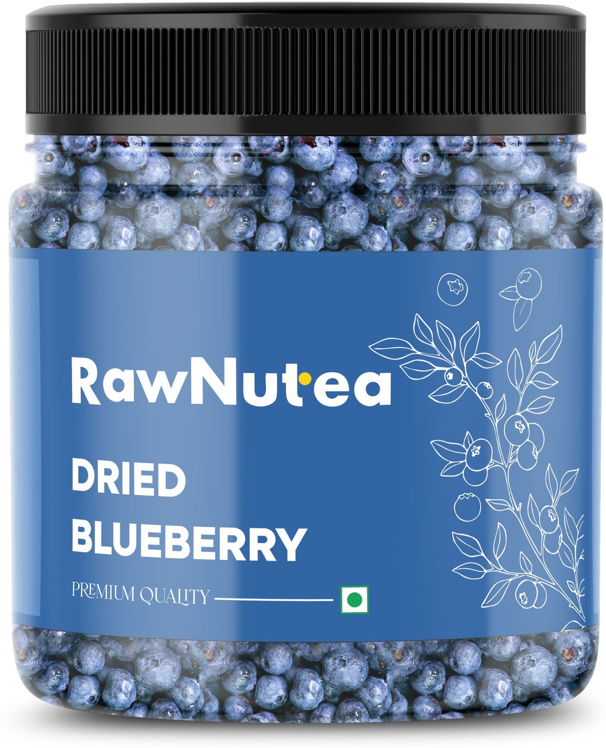 Image of VEXA NATURALS Dried Blueberries | No Added Sugar | Vitamin & Fiber Rich Blueberry (1 x 250 g)