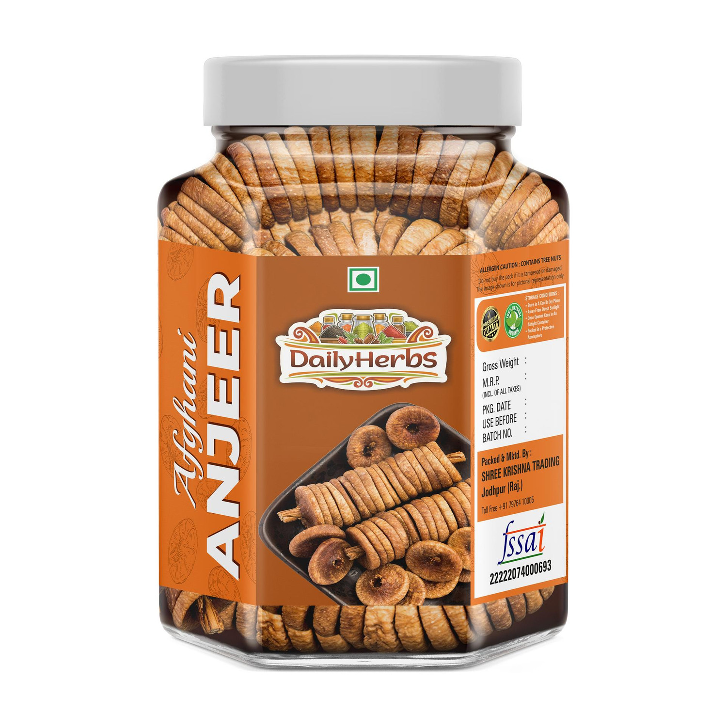 Image of NatureSpun Afgani Anjeer | Medium Dried Figs (1 x 250 g)