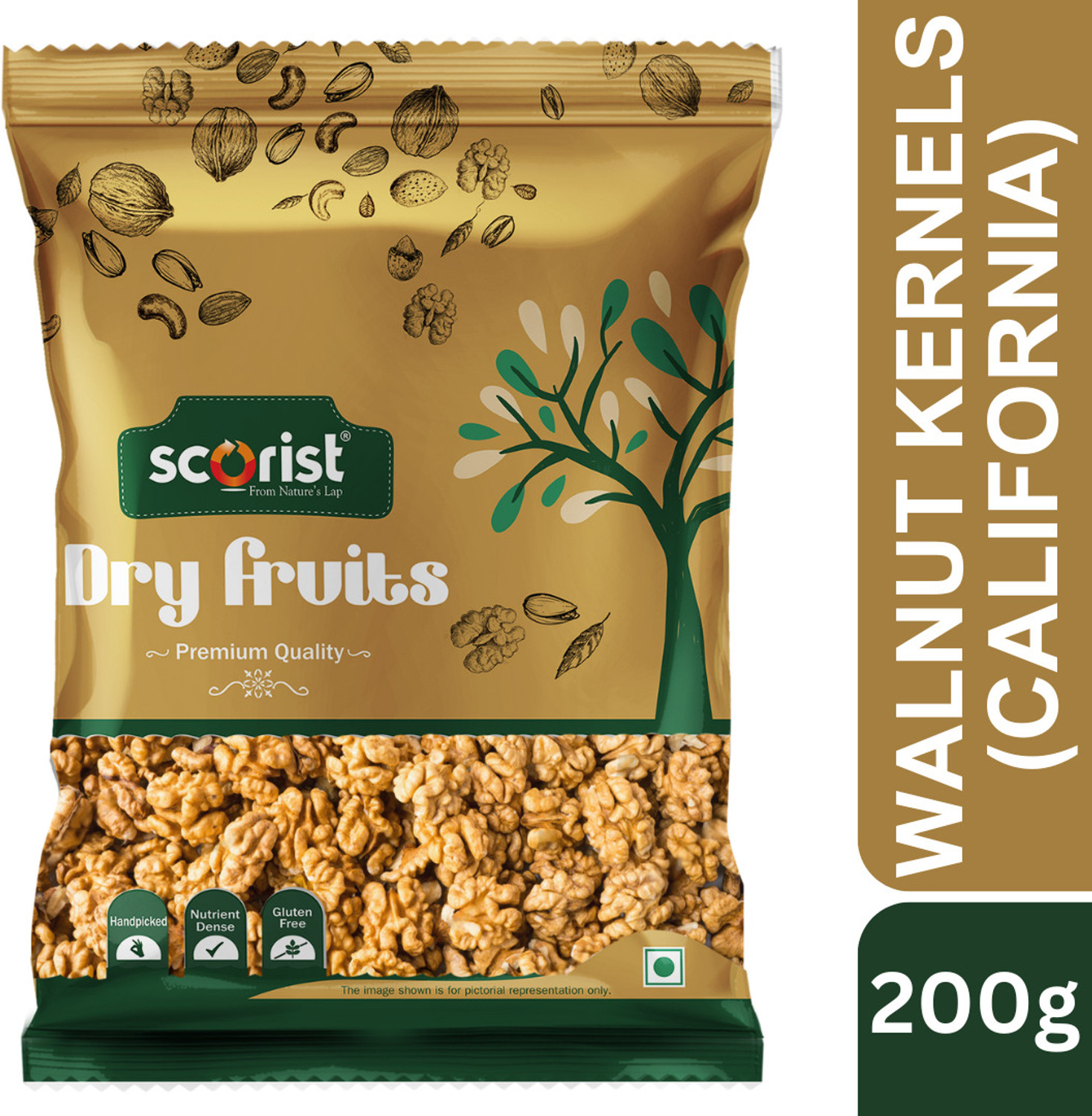 Image of Nature Purify Natural Californian Walnut Kernels ( Akhrot Giri ) Walnuts (1 x 900 g)