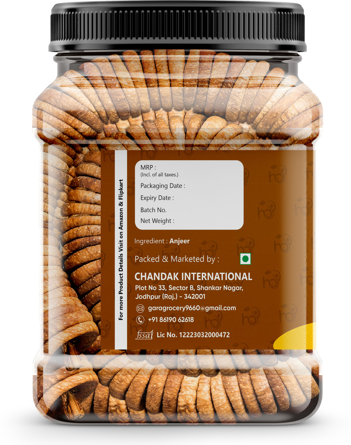 Image of HENLEY Premium Natural Afghani Anjeer 1kg | Rich in Iron | Fibre & Vitamins Dry Figs Figs (1 x 1000 g)