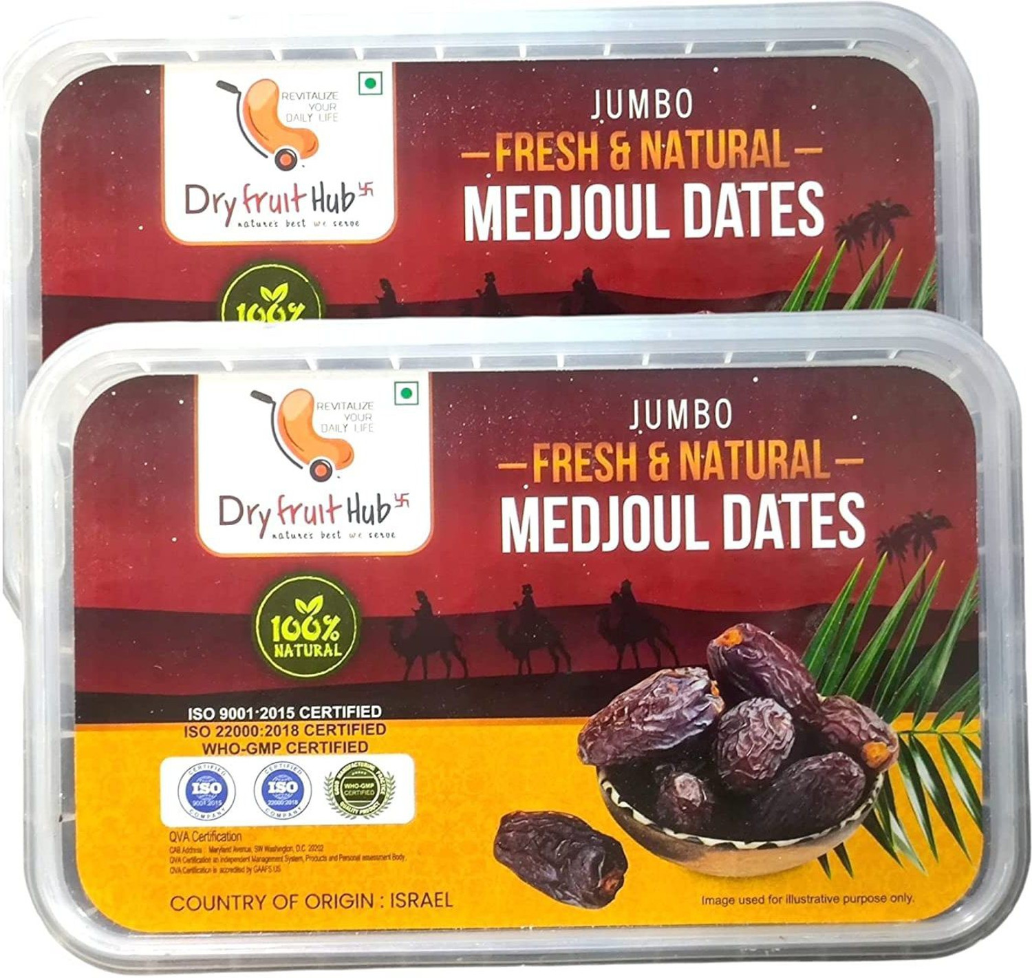 Image of DATE CROWN Khajur Premium Fard Dates (2 x 0.5 kg)
