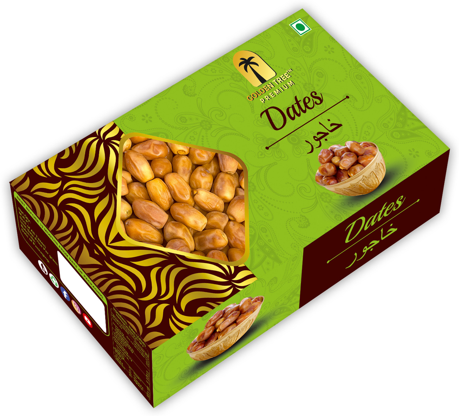 Image of Mv platter Premium Quality Arabian Dates for Healthy Snacking Dates (1 x 250 g)
