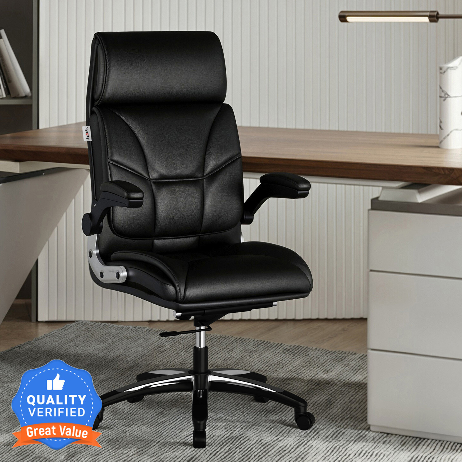 Image of Da URBAN Beatle Grey High Back Mesh Office Executive Chair (Grey, Optional Installation Available)