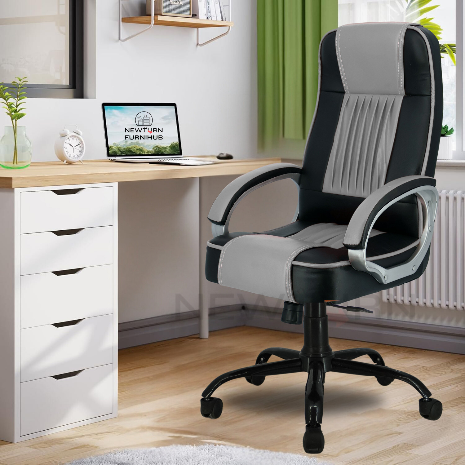 Newturn Leather Office Executive Chair Price in India - Buy Newturn Leather Office Executive Chair online at Flipkart.com