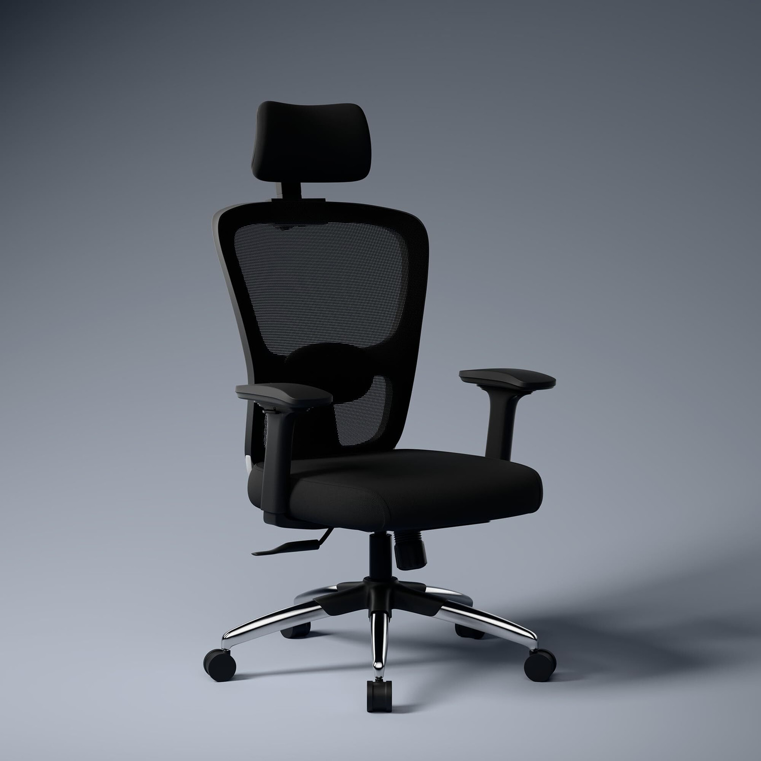Image of Da URBAN Beatle Grey High Back Mesh Office Executive Chair (Grey, Optional Installation Available)