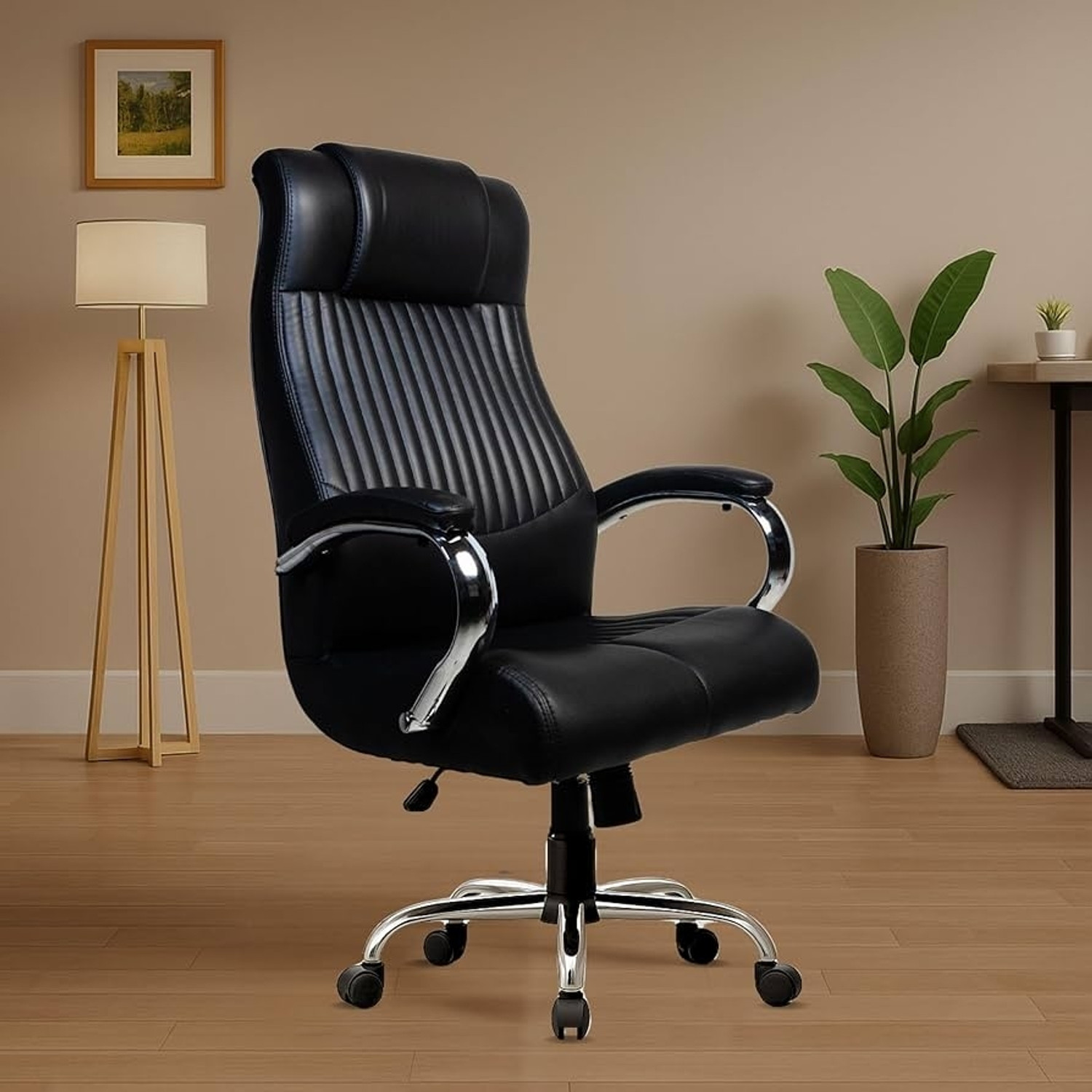 Image of TECHSEAT Leatherette Office Adjustable Arm Chair (Grey, DIY(Do-It-Yourself))