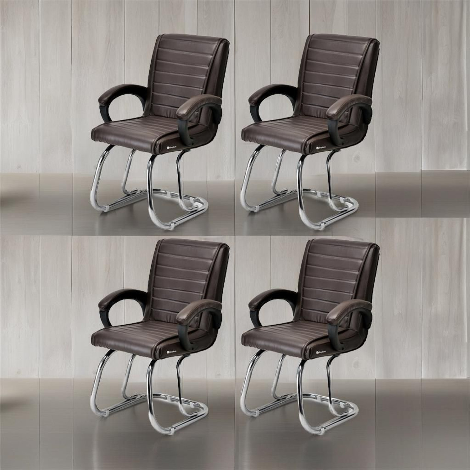 Image of Durian Oxford Premium High Back Fabric Office Arm Chair (Black, Knock Down)