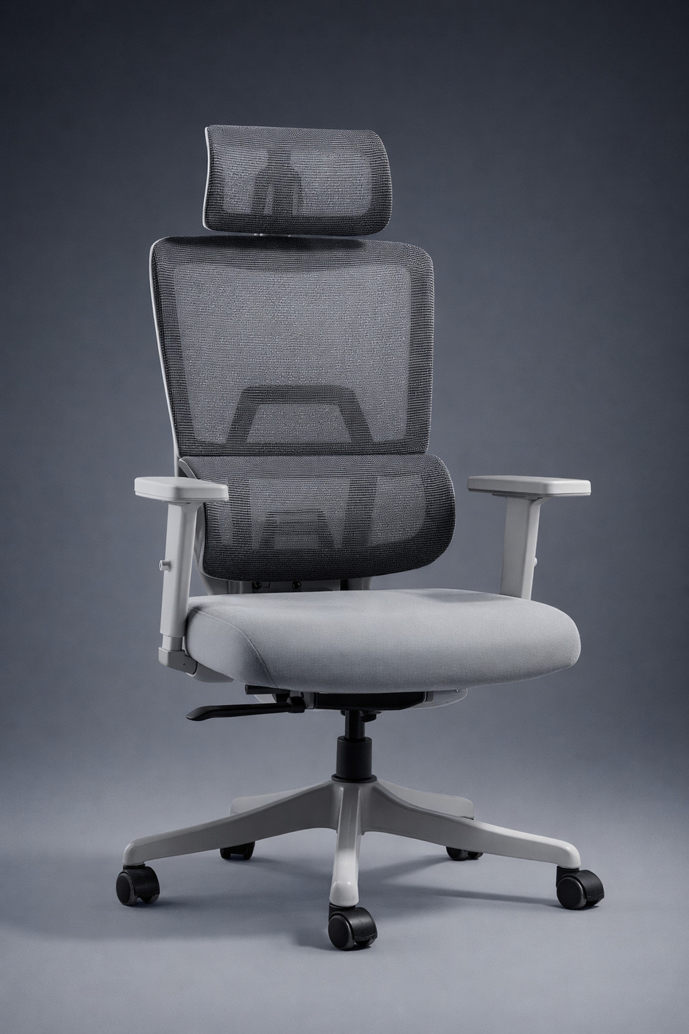 Image of Vergo Inspire High Back Ergonomic Chair, 1D Armrests, Metal Base, Home, Desk, Study Mesh Office Adjustable Arm Chair (Black, DIY(Do-It-Yourself))