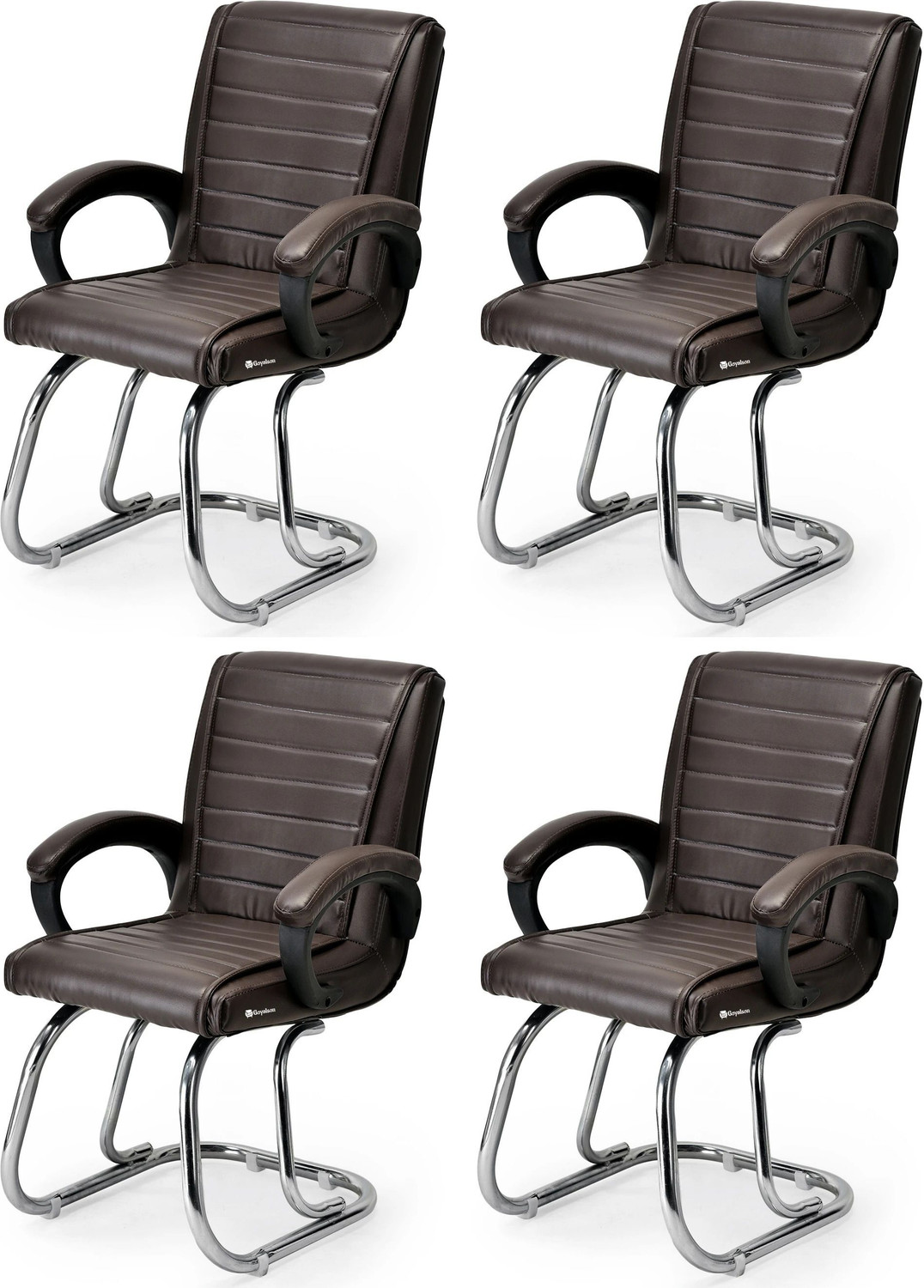 Image of Furnix NA Office Adjustable Arm Chair (Sliver, Black, DIY(Do-It-Yourself))