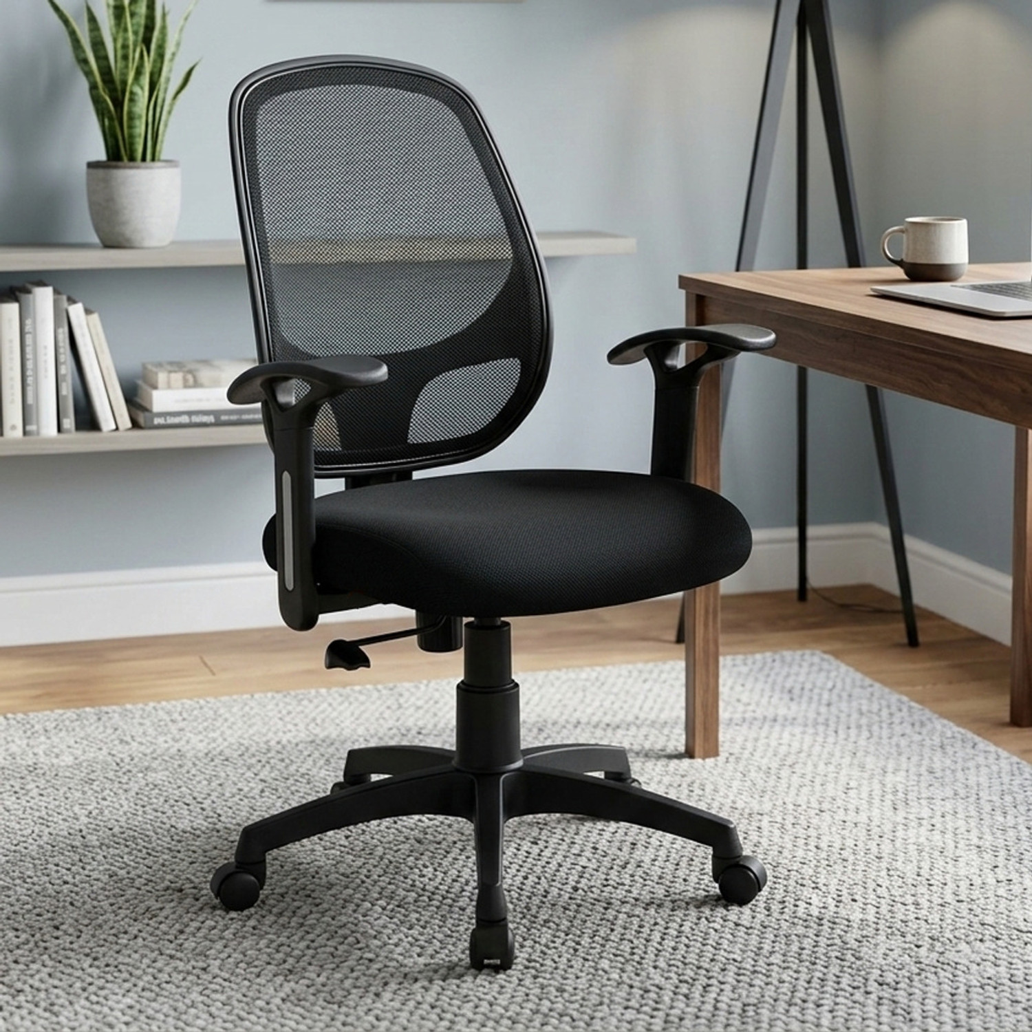 Image of NITYAM Office | Gamming | Study | Meeting Chair For Work From Home Mesh Office Executive Chair (BLACK, DIY(Do-It-Yourself))