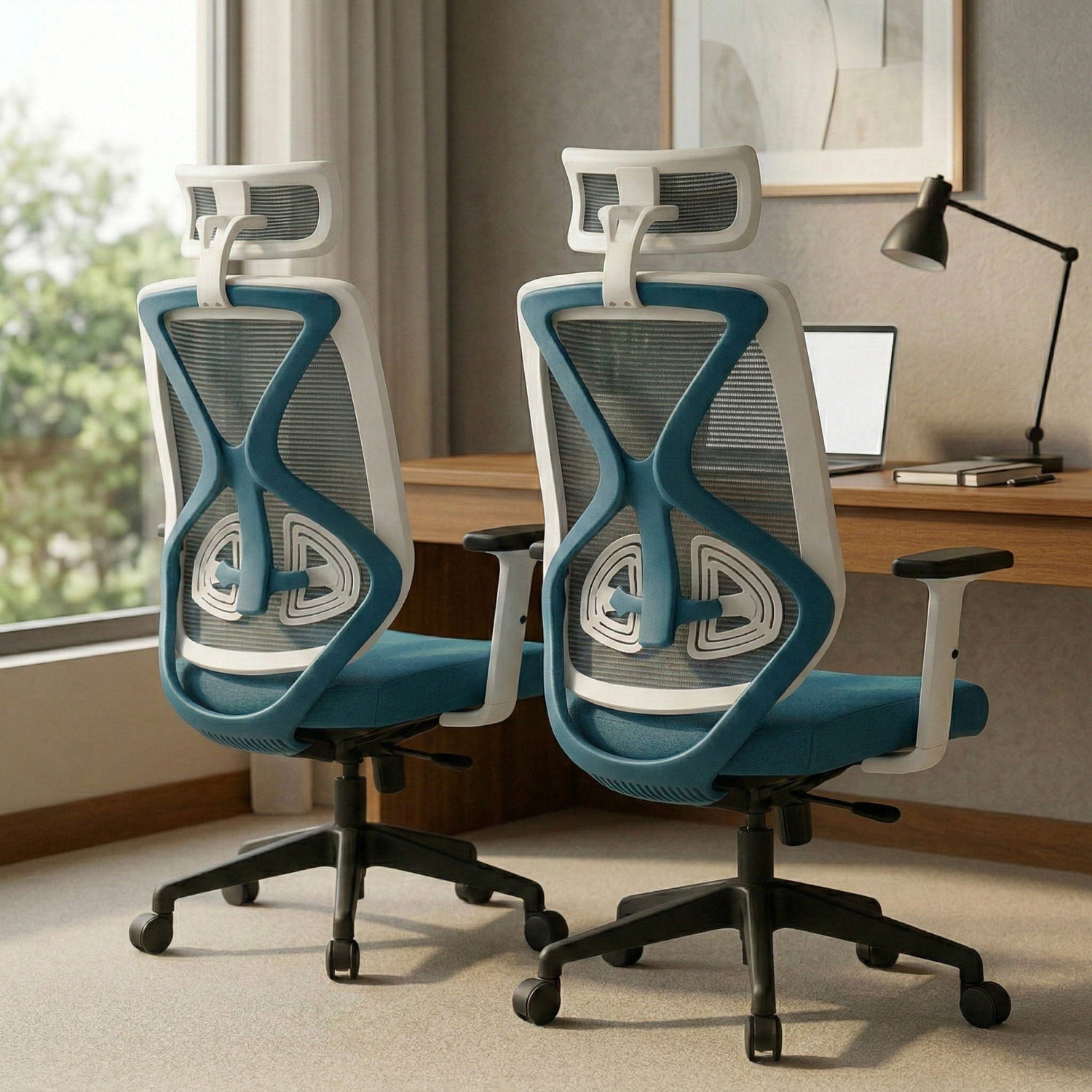 Image of Da URBAN Beatle Grey High Back Mesh Office Executive Chair (Grey, Optional Installation Available)