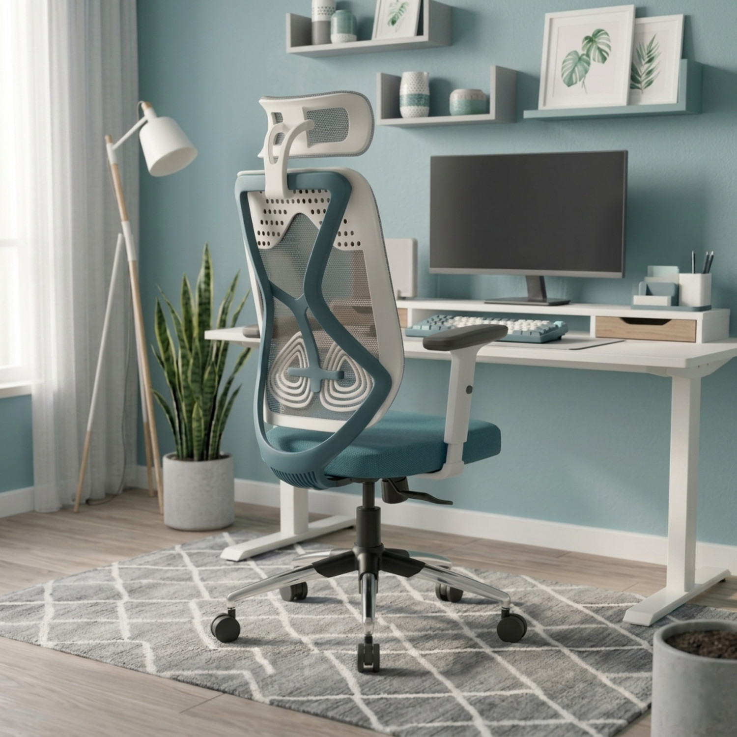 GREEN SOUL Zodiac Lite High Back Ergonomic Chair|Home, Office, WFH|1D Armrest|Premium Mesh Office Adjustable Arm Chair