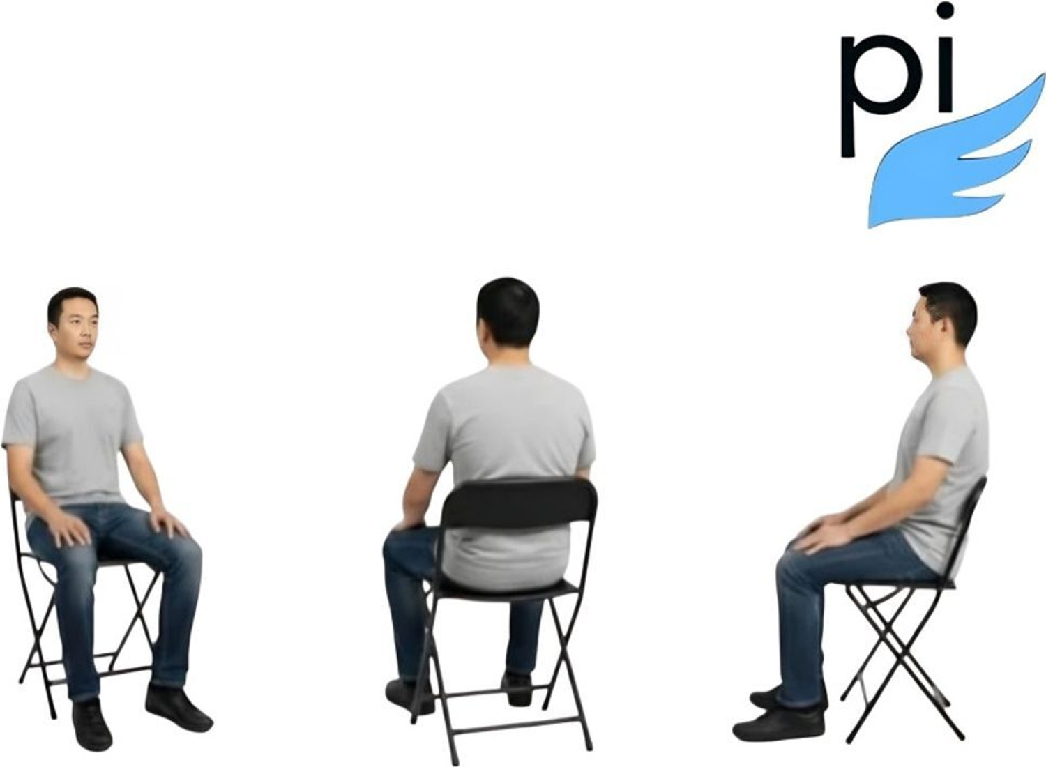Image of Pace-Innovations Cotton Study Folding Chair (Black, Pre-assembled)