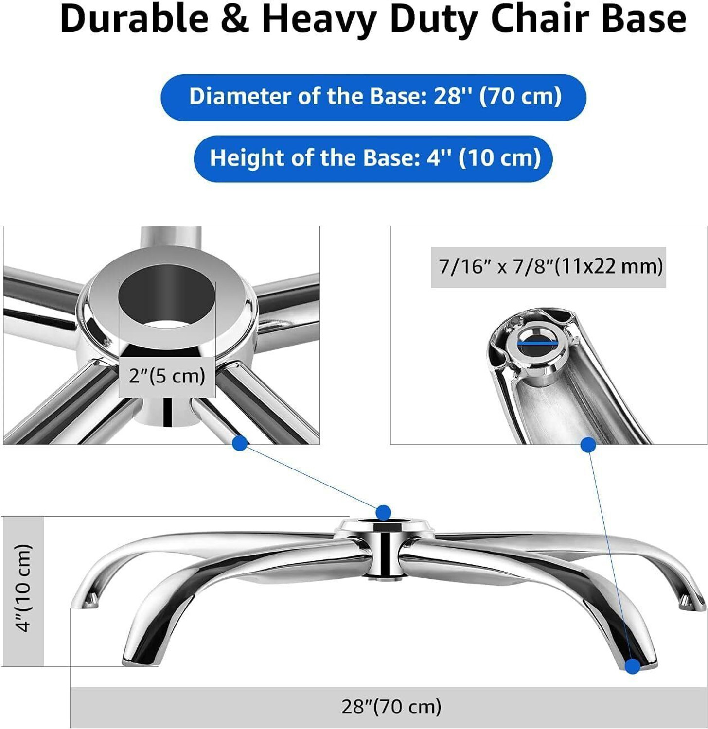 Image of Furnix NA Office Adjustable Arm Chair (Sliver, White, DIY(Do-It-Yourself))