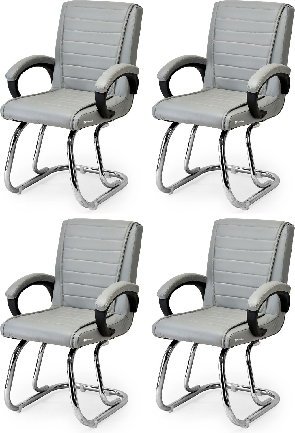 Image of Furnix NA Office Adjustable Arm Chair (Sliver, White, DIY(Do-It-Yourself))