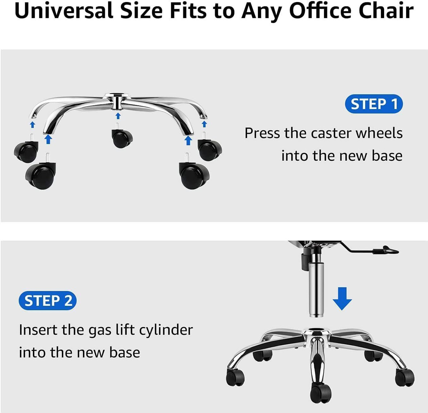 Image of Furnix NA Office Adjustable Arm Chair (Sliver, White, DIY(Do-It-Yourself))
