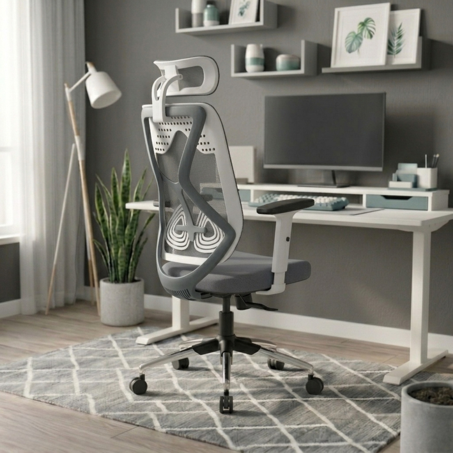 GREEN SOUL Zodiac Lite High Back Ergonomic Chair|Home, Office, WFH|1D Armrest|Premium Mesh Office Adjustable Arm Chair