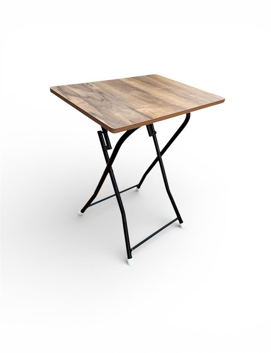 Image of Kiara Quality First Multi-Purpose Portable & Foldable Wooden Dining Table & Computer Desk Solid Wood Computer Desk (Straight, Finish Color - Brown, Pre-assembled)