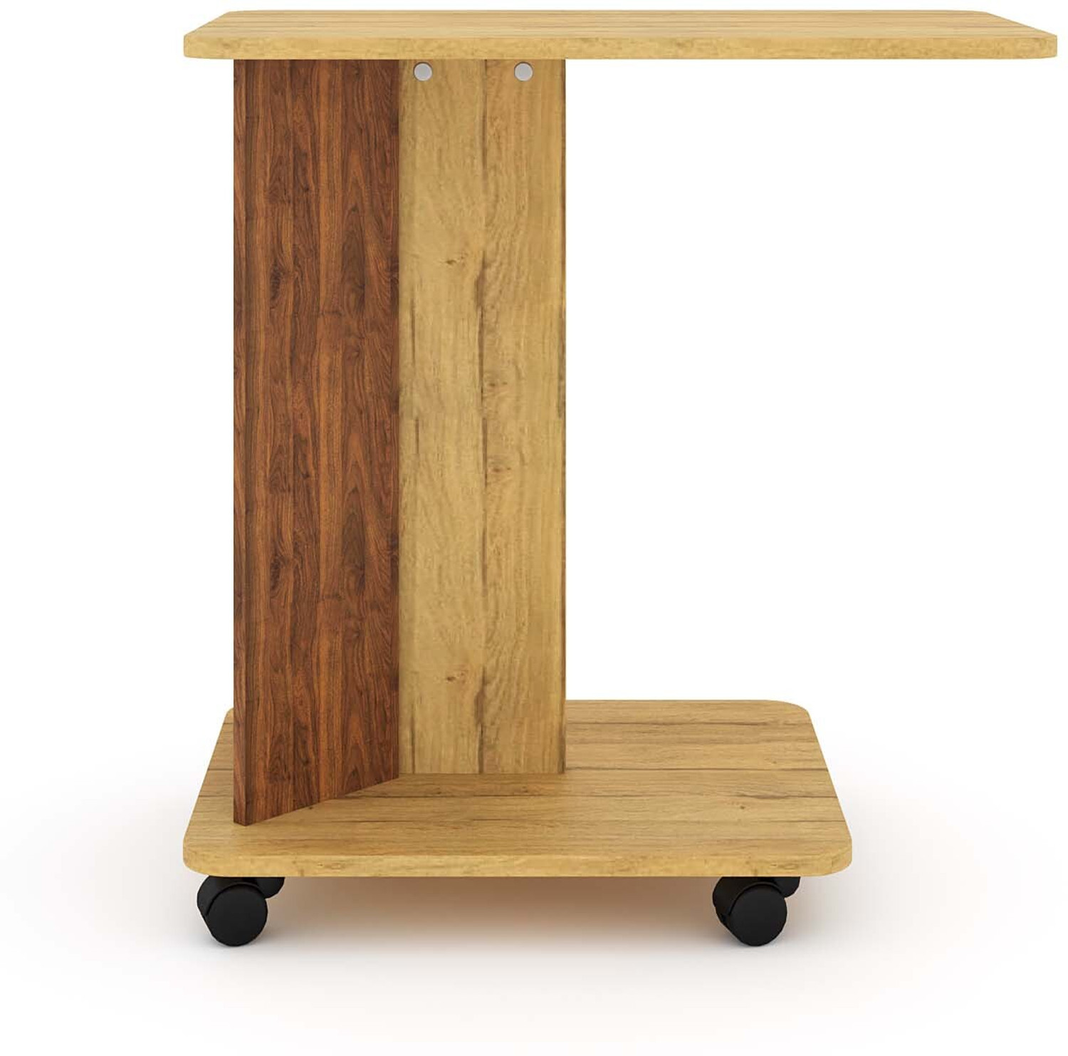 Image of Studio Kook Sez Sofamate Left Engineered Wood Side Table (Finish Color - Sleeperwood, Pre-assembled)