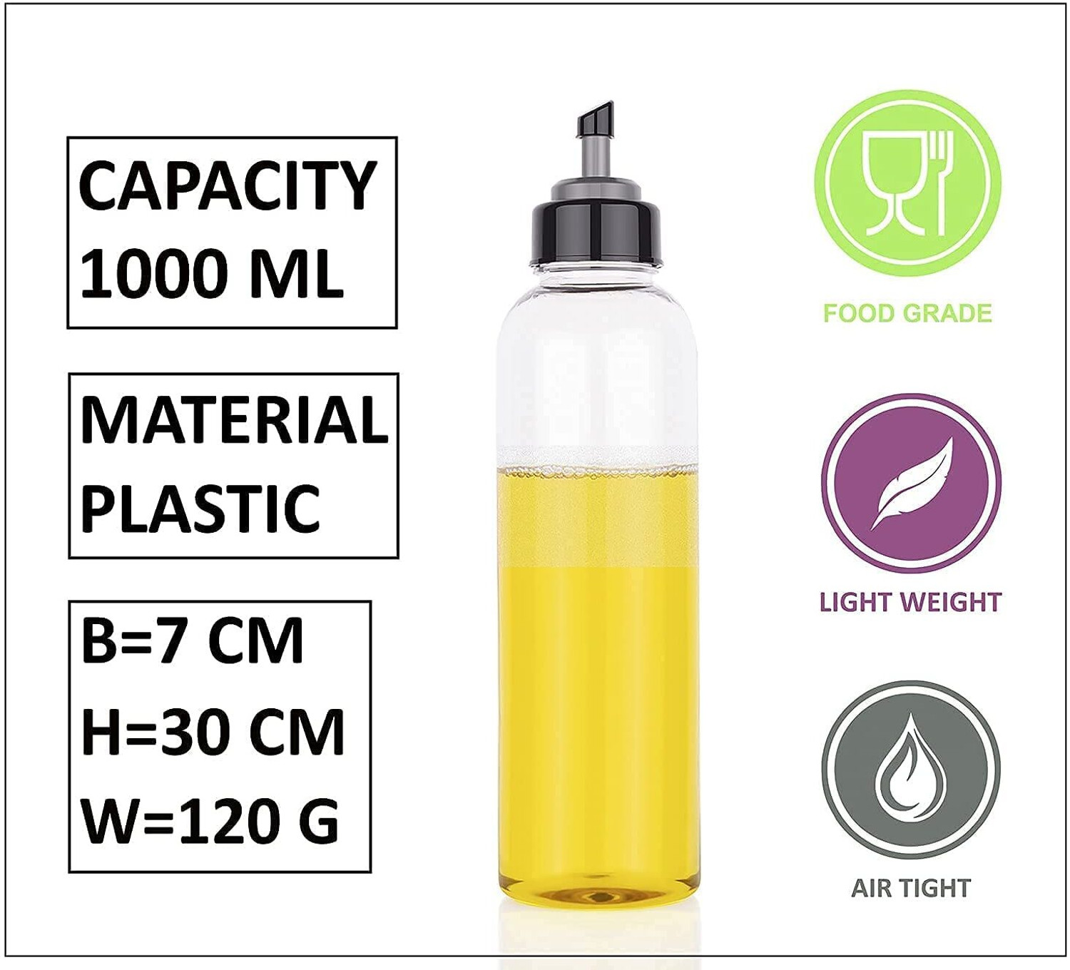 Image of Kitchstar 1000 ml Cooking Oil Dispenser (Pack of 1)