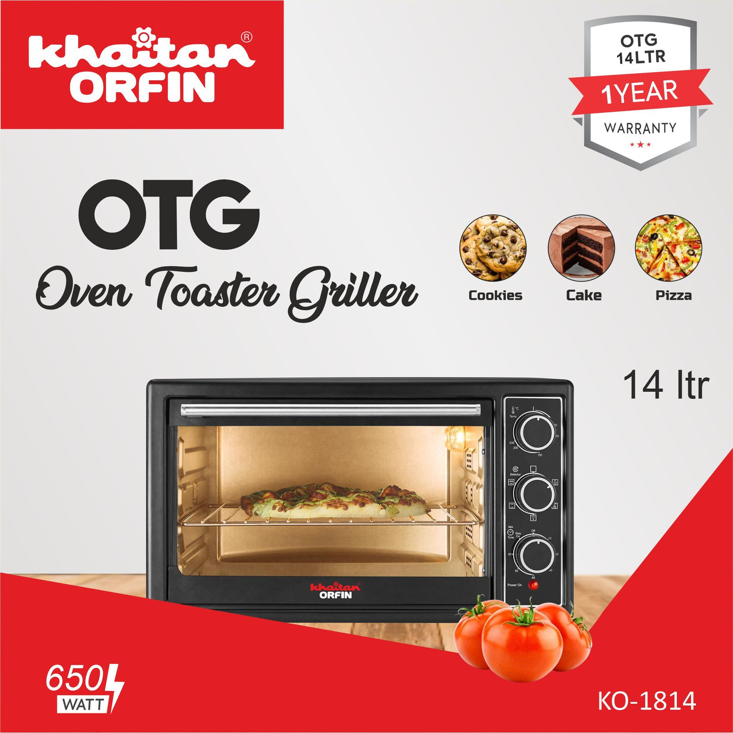 Image of KHAITAN ORFIN 14-Litre KA-1814