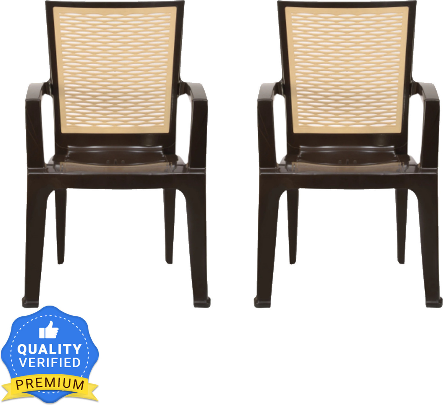 Image of COMFORT Creation Gold Model heritage ortho with high back heavy duty mould Plastic Living Room Chair (Finish Color - Brown, Pre-assembled)