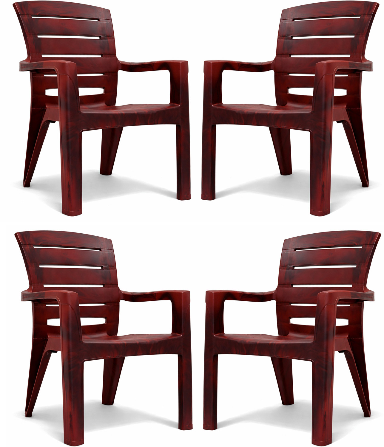 Image of ROYAL POLY PLAST Plastic Cafeteria Chair (YES, Set of 4, DIY(Do-It-Yourself))
