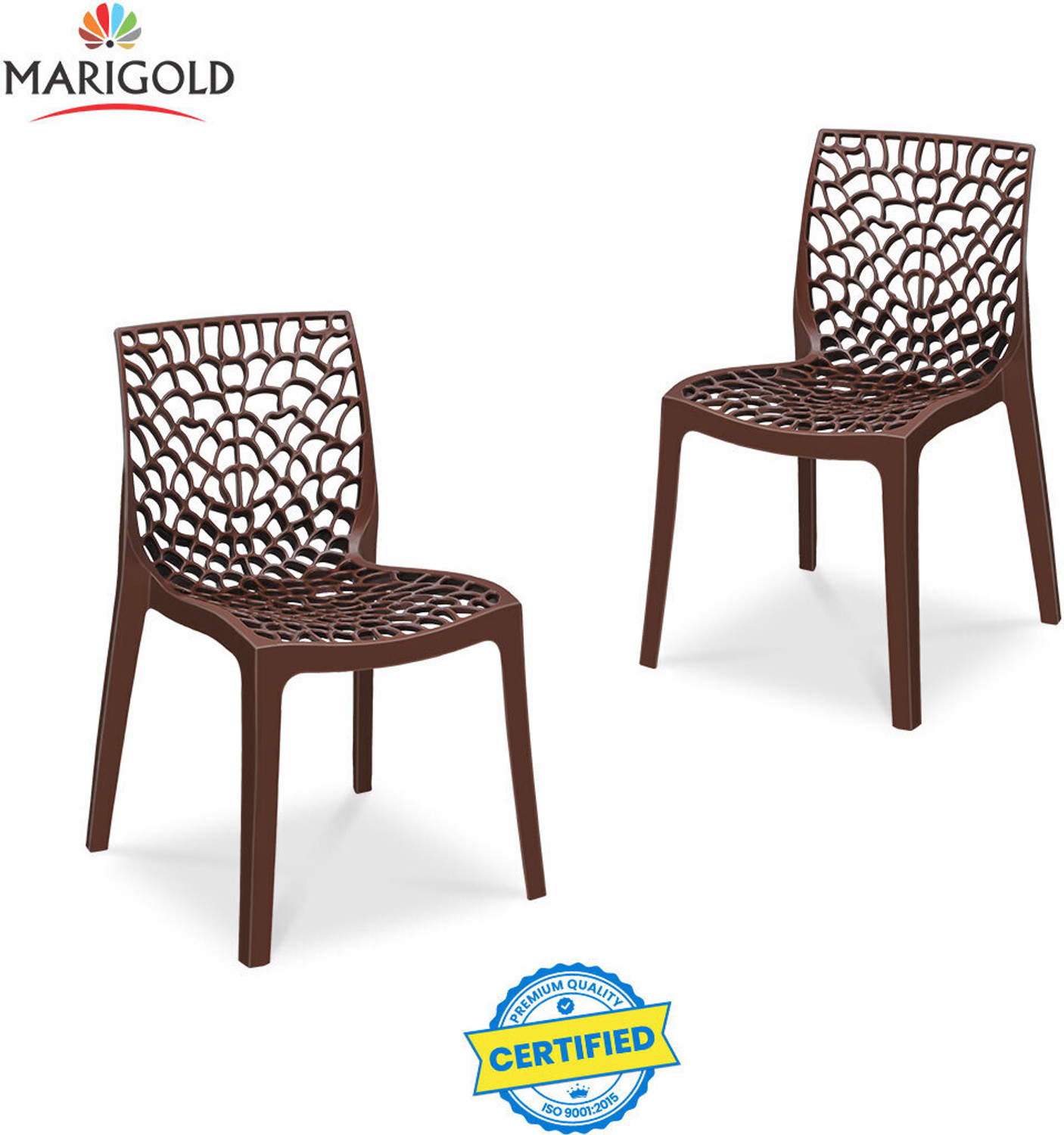 Image of ROYAL POLY PLAST Plastic Cafeteria Chair (YES, Set of 4, DIY(Do-It-Yourself))