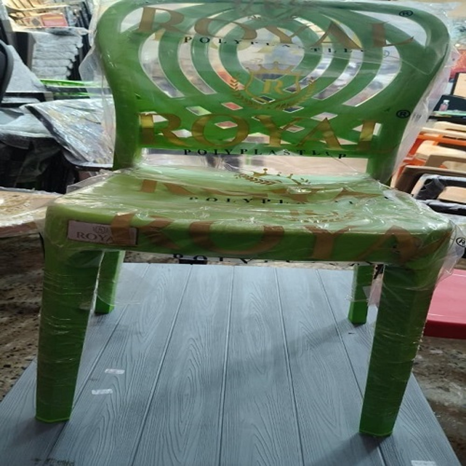 Image of ROYAL POLY PLAST Plastic Cafeteria Chair (YES, Set of 4, DIY(Do-It-Yourself))