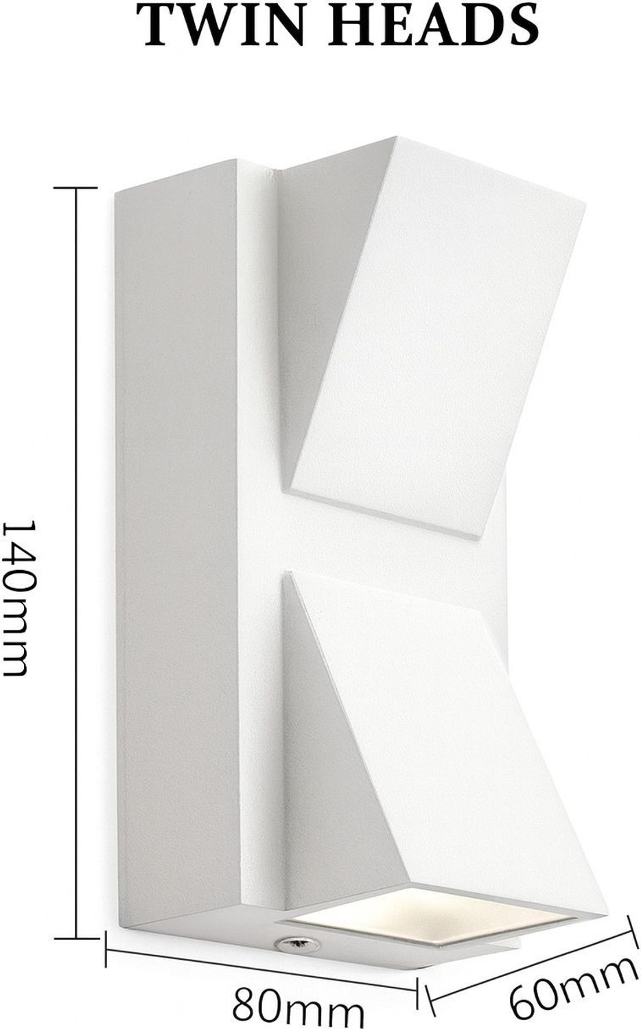 Image of Hybrix LED Up /Down Wall Light, 10 Watt Optical COB LED, White Body, Shock Proof Premium Look, Warm White Light, IP67 Waterproof for Indoor /Outdoor Use (SINGLE) Post Light Outdoor Lamp (White)