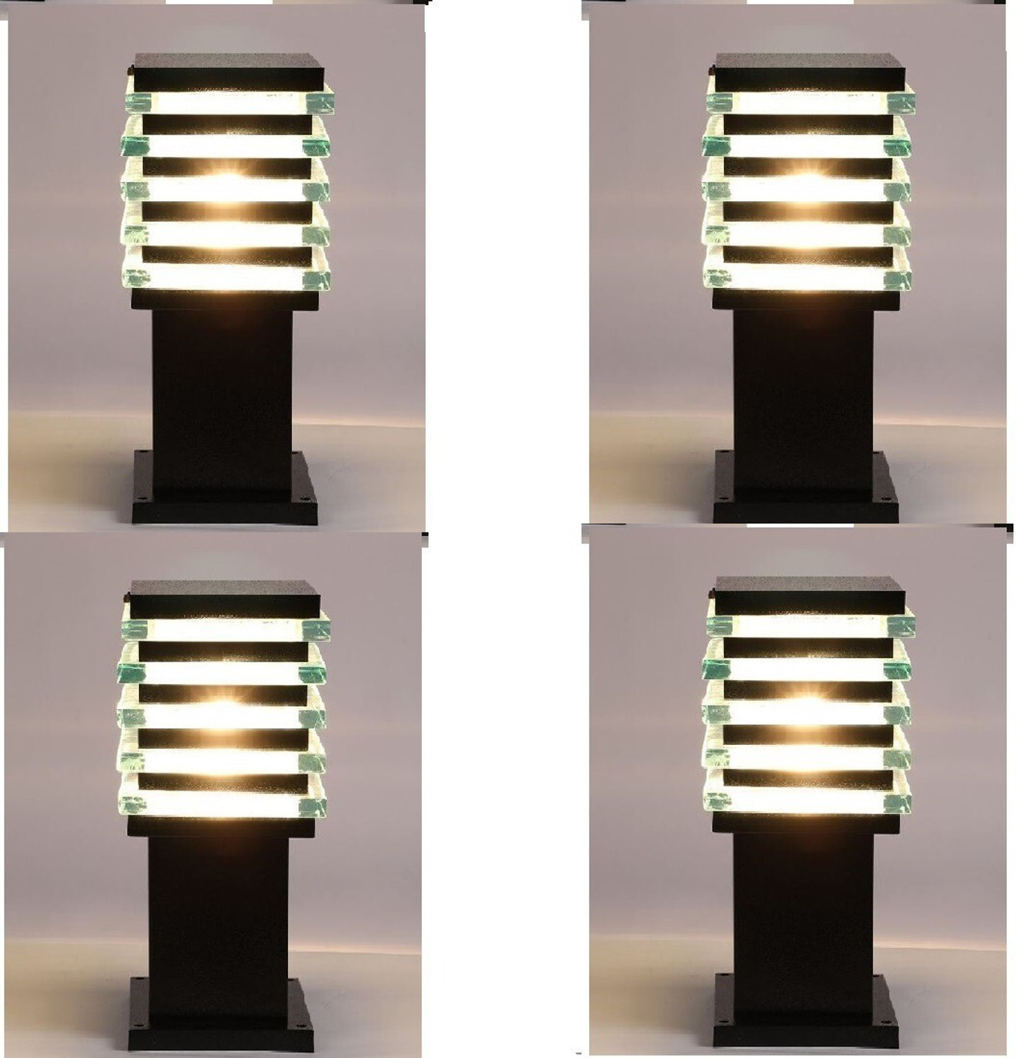 Image of DENICRAAS 00002 Gate Light Outdoor Lamp (Silver)