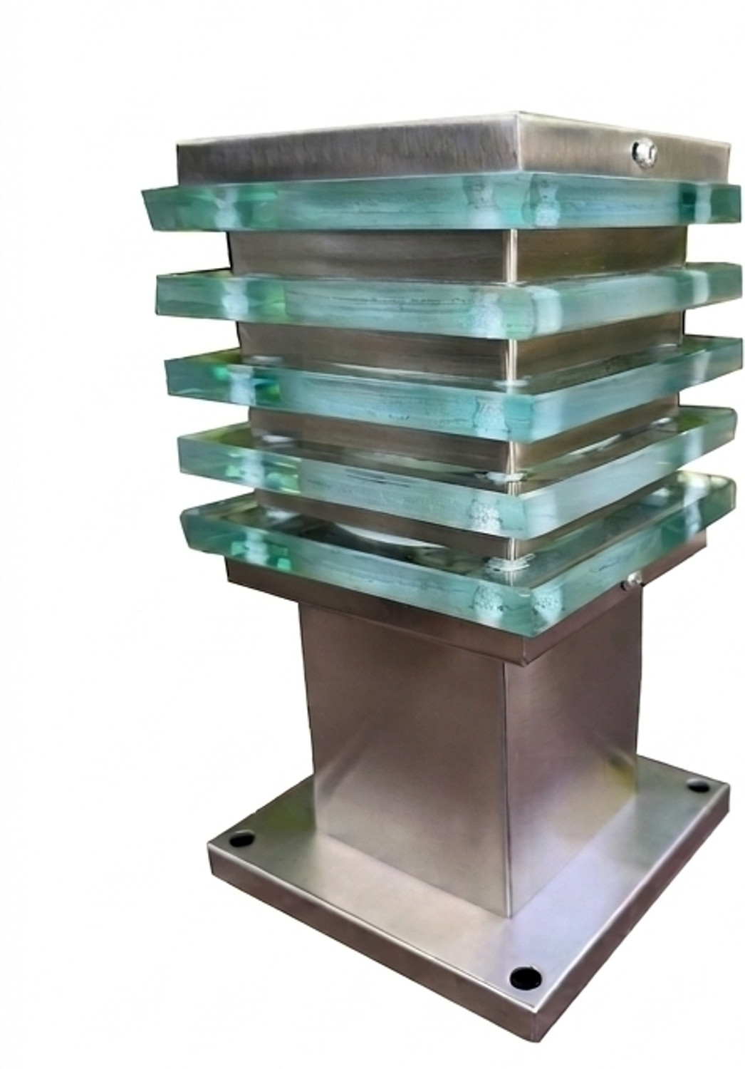 Image of DENICRAAS 00002 Gate Light Outdoor Lamp (Silver)