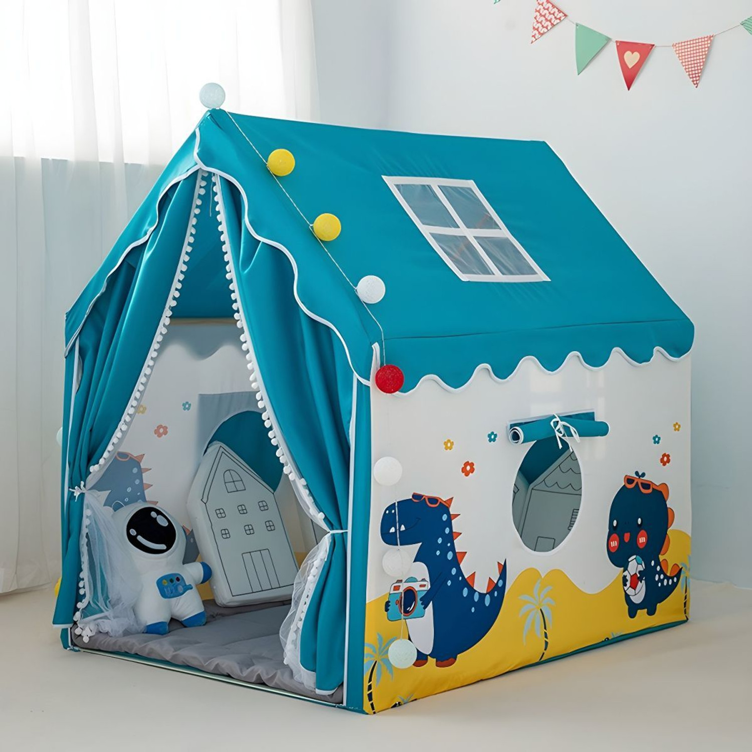 Image of SANGANIENTERPRICE Kids Play Tent House for 3 to 10 Years Old Girls and Boys (Multicolor)