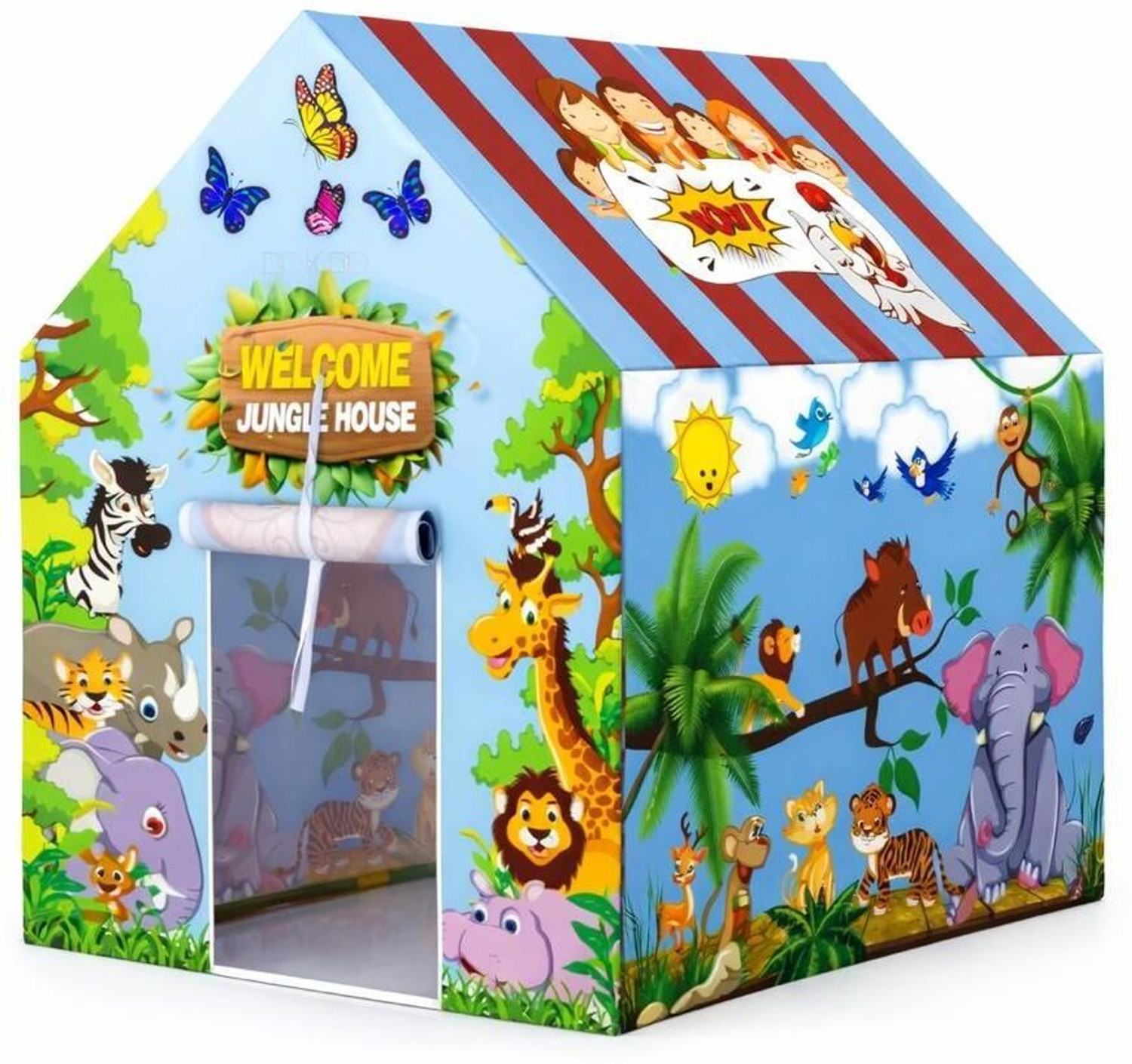 Image of DIANOR Colorfull and Extremely Light Weight Indoor and Outdoor Kids Play Tent House (Pink)