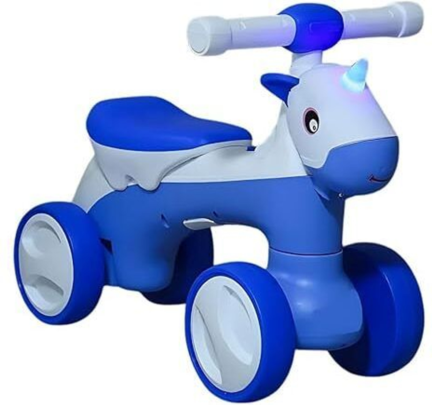 Image of JoyRide JoyRoller Ride-On Toy for Kids |Push Rider|Backrest Indoor /Outdoor Use 1-3 Years (Blue)