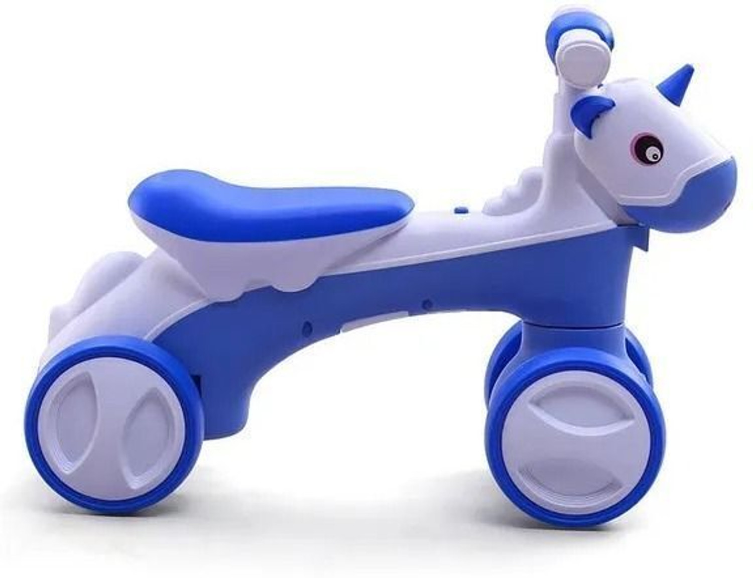 Image of JoyRide JoyRoller Ride-On Toy for Kids |Push Rider|Backrest Indoor /Outdoor Use 1-3 Years (Blue)