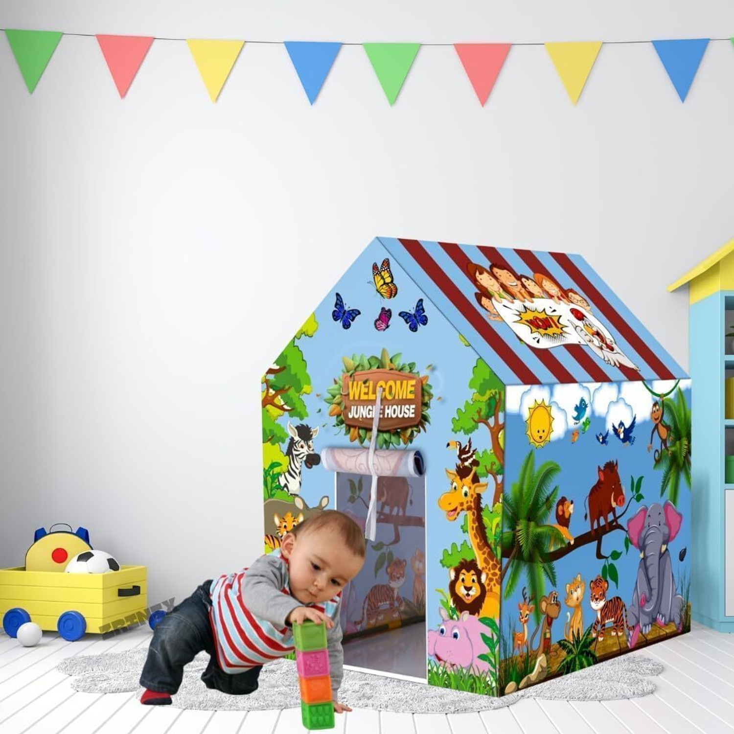 Image of omra home BABY PLAY TENT (Maroon)