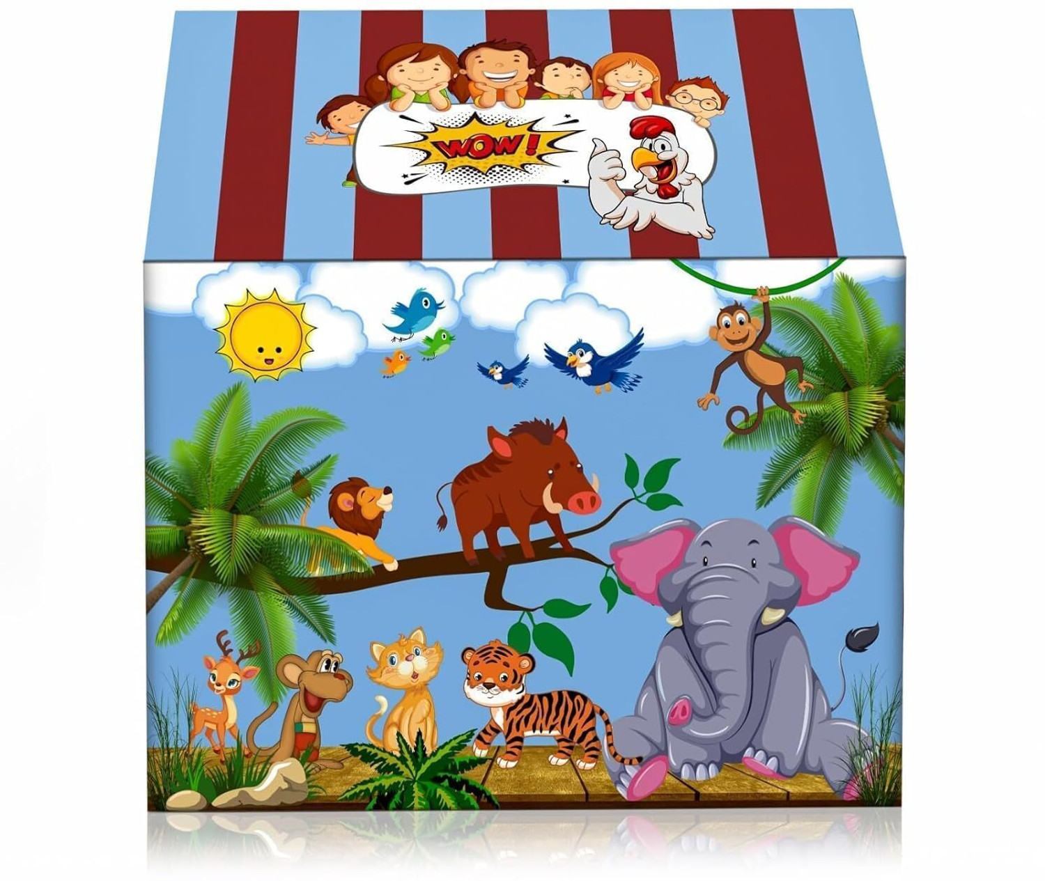 Image of omra home BABY PLAY TENT (Maroon)