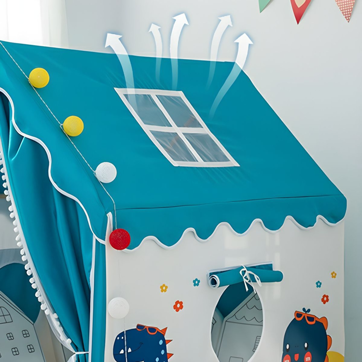 Image of SANGANIENTERPRICE Kids Play Tent House for 3 to 10 Years Old Girls and Boys (Multicolor)