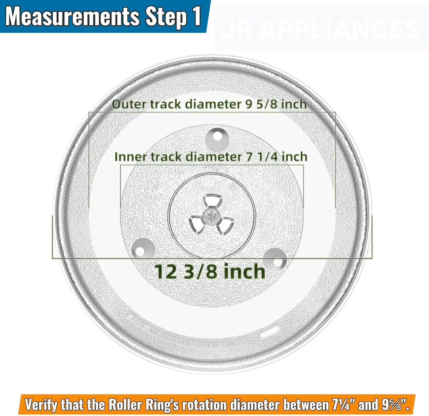 Image of Sai Service Center Microwave Oven Turntable Glass Plate (12.4 inch / 315 mm) - Midea 25L, 30L) Fiber Glass Microwave Turntable Plate