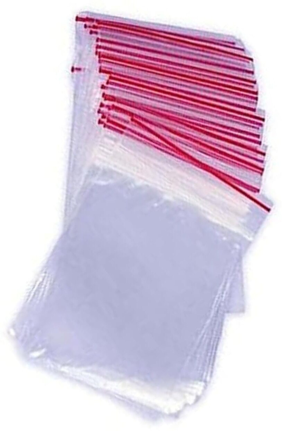 Image of Mannat 3x3inch Transparent Reusable /Resealable Airtight Zip lock Sealable Pouch Plastic Plastic Storage Pouch (Pack of 200)
