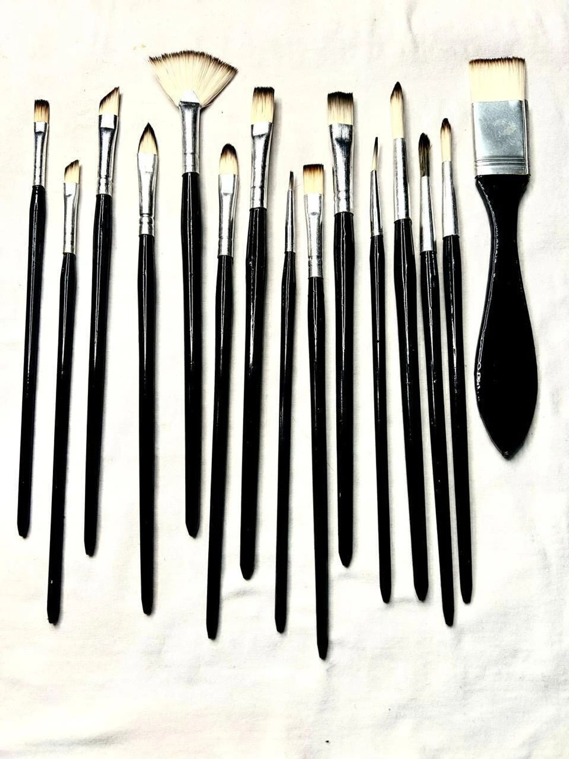 Svsu 12-Piece Black Art Brush Set - Image 1