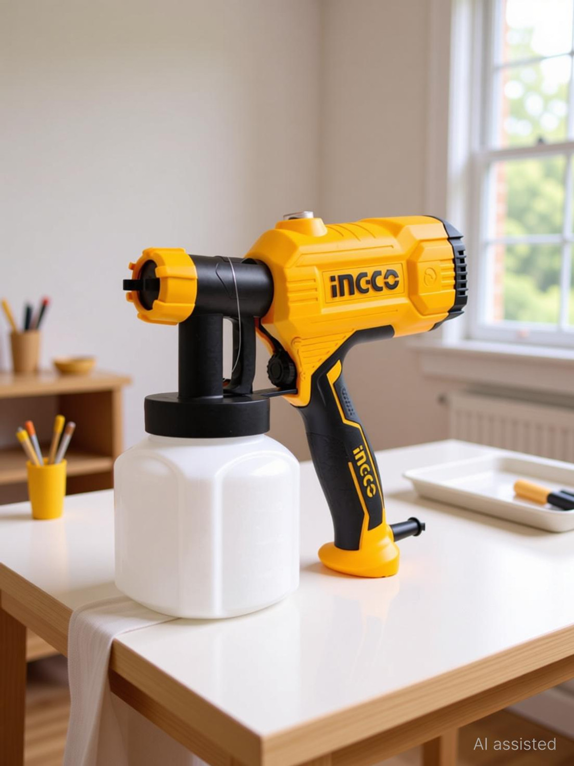 Image of Ingco Automated Linear Sprayer CSGLI2004 Automated Linear Sprayer (Yellow)