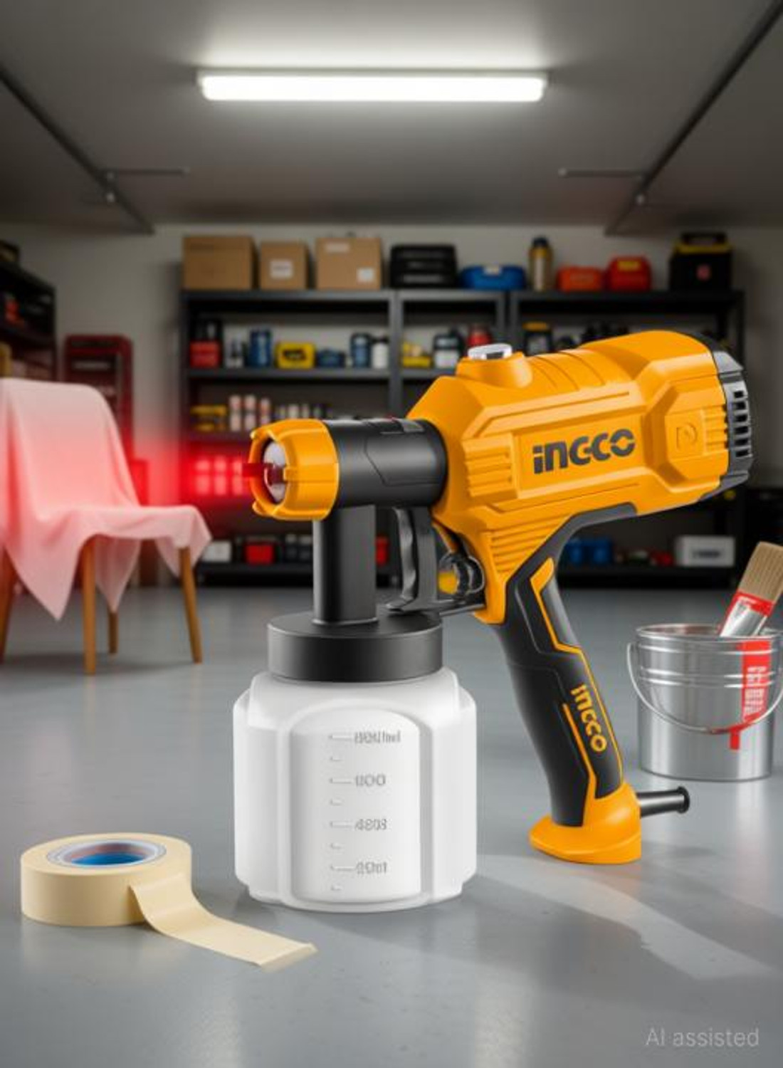Image of Ingco Automated Linear Sprayer CSGLI2004 Automated Linear Sprayer (Yellow)