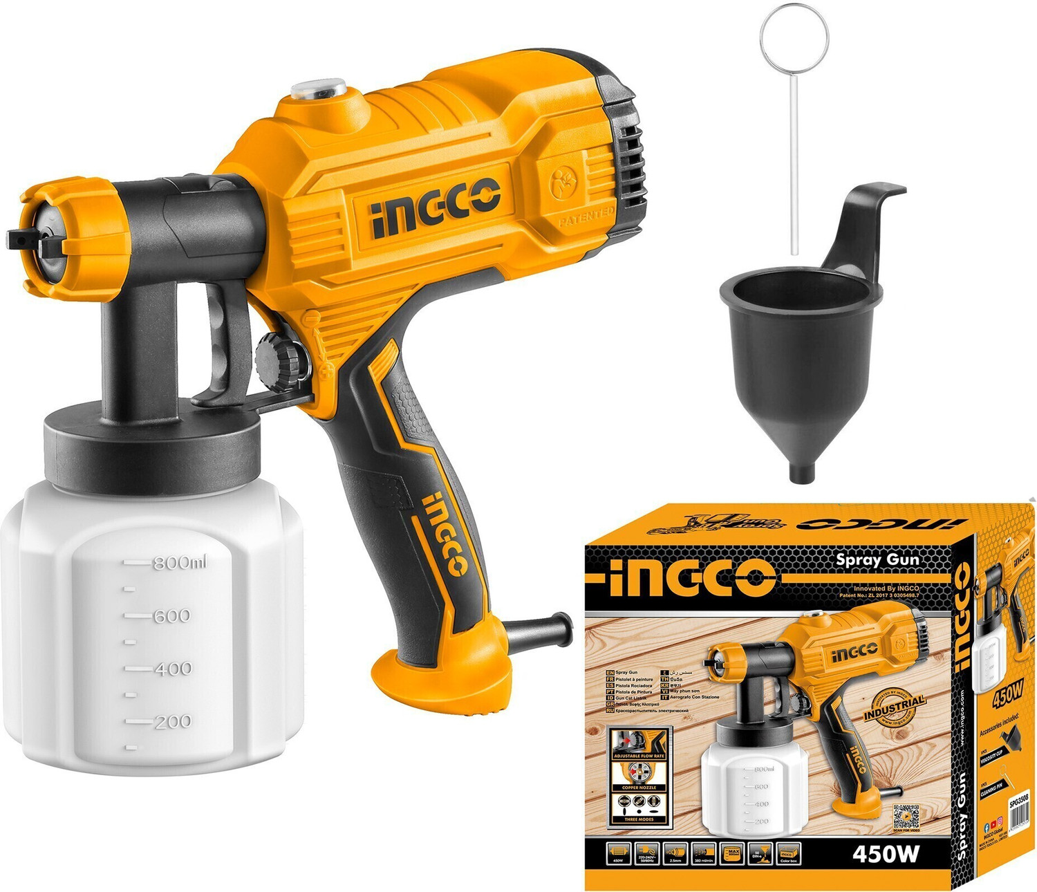 Image of Ingco Automated Linear Sprayer CSGLI2004 Automated Linear Sprayer (Yellow)
