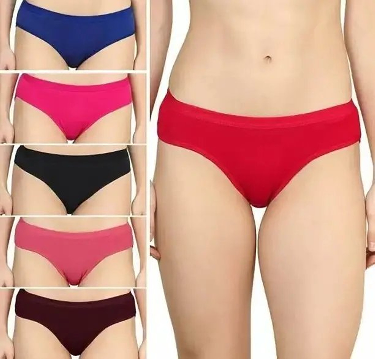 Image of Culture Flossy Pack of 5 Women Hipster Multicolor Panty