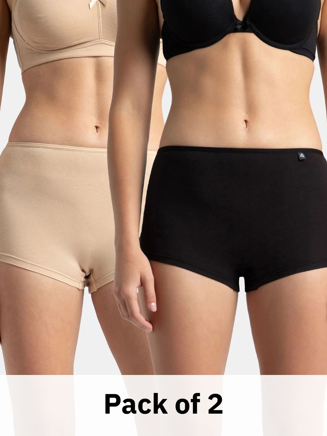 JOCKEY Women Boy Short Multicolor Panty - Image 1