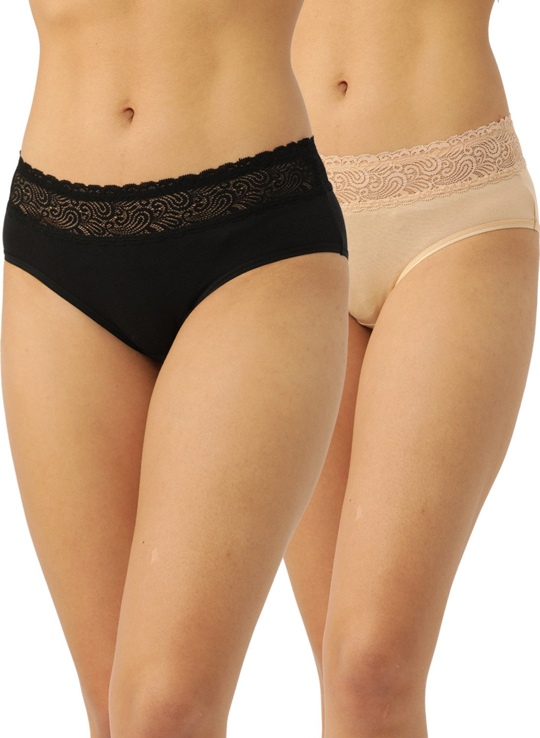 Image of MORDLANKA Pack of 3 Women Bikini Blue, Red, Black Panty